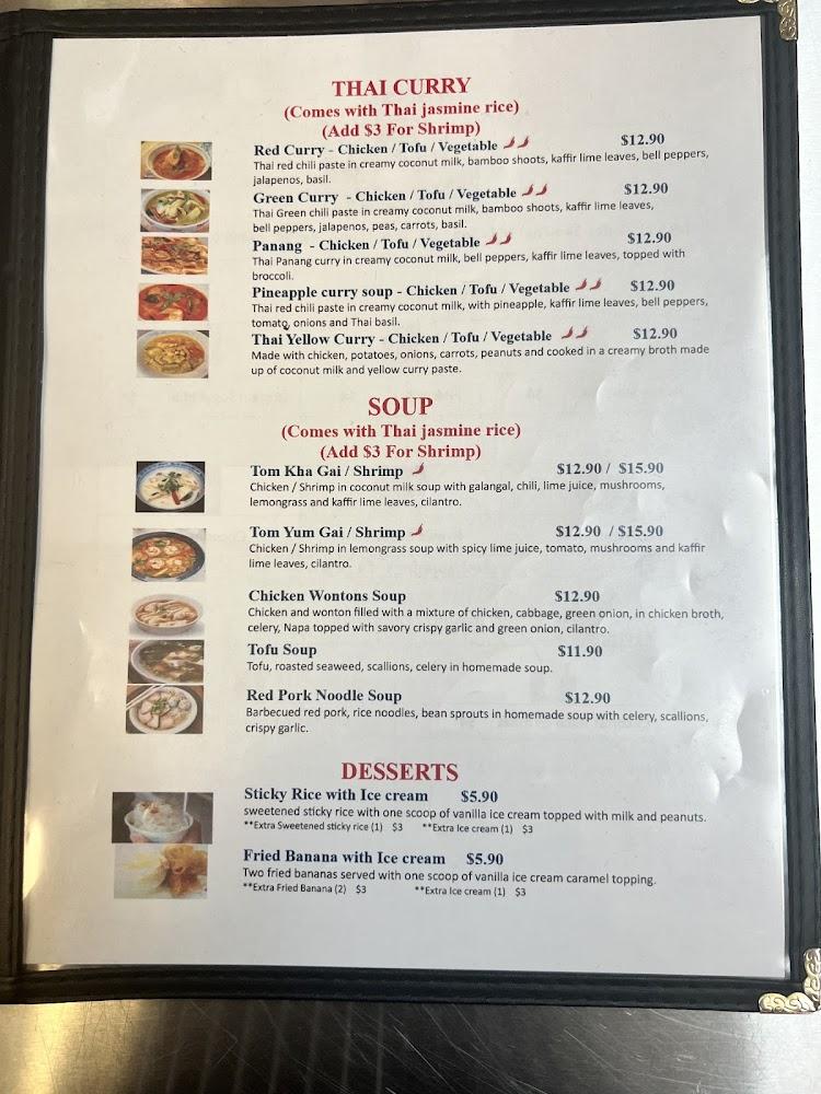 Line Thai Cafe Menu image 3