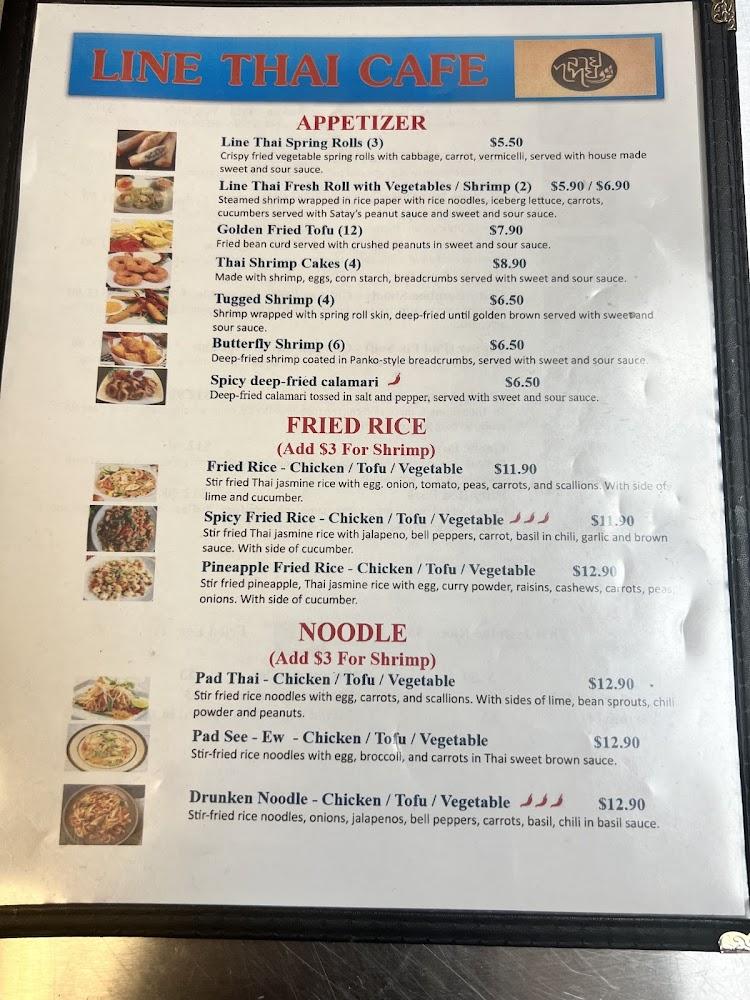Line Thai Cafe Menu image 4